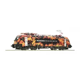Roco 73228 Villanymozdony BR 182 572-8 Taurus, Flammen-design, TX-Logistik (E6) (H0)