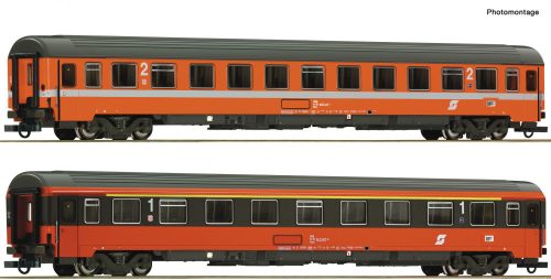 Roco 74045 Személykocsi-pár, négytengelyes EC60 Maria Theresia, ÖBB (E4) (H0) - III. készl