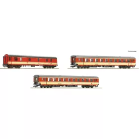 Roco 74052 Személykocsi-készlet, 3-részes négytengelyes sebesvonati Bmpz, Ds, Set 2, ÖBB (