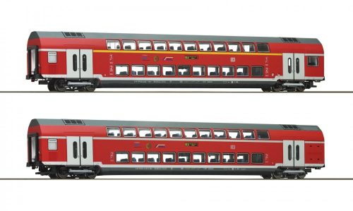Roco 74149 Emeletes személykocsi-pár, négytengelyes DBpza, DABpza, Rhein-Weser-Express, DB-A