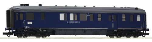 Roco 74431 Étkezőkocsi poggyásztérrel, négytengelyes Plan D RD, kék, NS (E3) (H0)