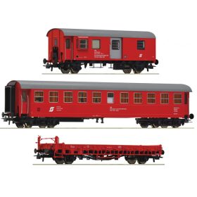   Roco 76050 Pályafenntartási és segélyvonat-készlet, 3-részes, ÖBB (E5) (H0)