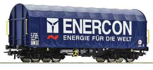 Roco 76448 Ponyvás négytengelyes teherkocsi, Shimms, Enercon (E6) (H0)