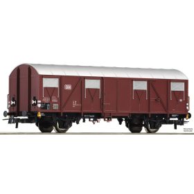   Roco 76610 Fedett teherkocsi fékállással, Gbrs-v 245, elemes végzárfénnyel, DB (E4) (H0)