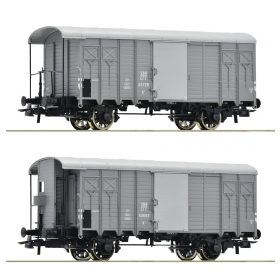 Roco 76646 Fedett teherkocsi-pár, K3, SBB (E2-3) (H0)