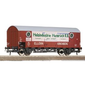  Roco 76675 Fedett teherkocsi, DB, Holzindustrie Hunsrück K.G felirattal (E3) (H0)
