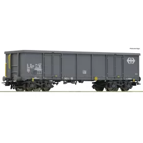   Roco 76739 Nyitott négytengelyes teherkocsi, Eaos, szürke, SBB (E6) (H0)
