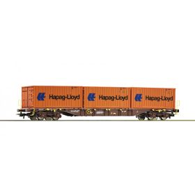   Roco 76930 Konténerszállító négytengelyes teherkocsi, Hapag-Lloyd, ÖBB (E6) (H0)