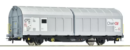 Roco 77491 Eltolható oldalfalú teherkocsi, Hbbillns, AAE-Cargo, ChemOil (E6) (H0)