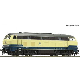   Roco 78761 Dízelmozdony BR 215, óceánkék/bézs, DB (E6) (H0) - AC / Sound
