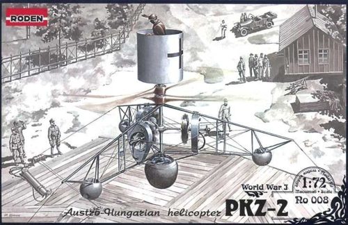 Roden 008 PKZ-2 Austro-Hungarian Helicopter World War 1 (1/72)