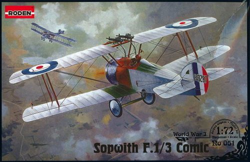 Roden 051 Sopwith F.1/3 Comic Night Interceptor (1/72)