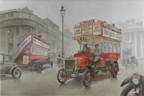 Roden 739 Type B Bus, LGOC, London, Early 1914 (1/72)