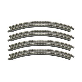   Rokuhan 7297002 (R002) Íves ágyazatos sín R195-45°, 4 db (Z)