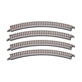   Rokuhan 7297003 (R003) Íves ágyazatos sín R170-45°, 4 db (Z)