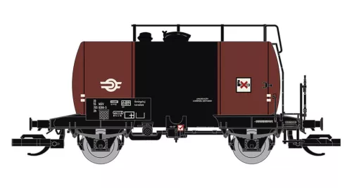 Saxonia 120030 Tartálykocsi fékállással, Deutz típus, Uh, MÁV (E4) (TT)