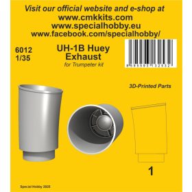   Special Hobby 129-6012 UH-1B Huey ‘Exhaust’ 1/35 / for Trumpeter kit - Feljavító készlet