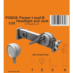  Special Hobby P35039 Panzer I ausf.B Headlight and Jack/ for Academy kit (1/35) feljavító készlet