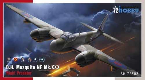 Special Hobby 72508 DH.98 Mosquito NF Mk.XXX ‘Night Predator’ 1/72 repülőgép makett