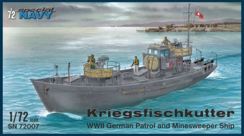Special Hobby 72007 Kriegsfischkutter ‘WWII German Patrol and Minesweeper Ship’ 1/72 hajó makett