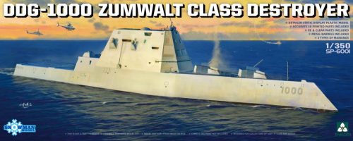 TAKOM SP-6001 DDG-1000 USS Zumwalt class Destroyer 1/350 hajó makett