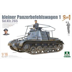   TAKOM 1017 German Sd.Kfz.265 Kleiner Panzerbefehlswagen 1 3 in 1 1/16 harckocsi makett