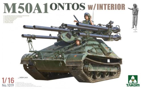TAKOM 1019 M50A1 Ontos with Interior 1/16 harckocsi makett