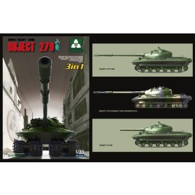   TAKOM 2001 Soviet Heavy Tank Object 279 (3 in 1) 1/35 + figura makett