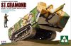 TAKOM 2002 French Heavy Tank St.Chamond Early Type/Iron Mask Man 1/35 harckocsi makett