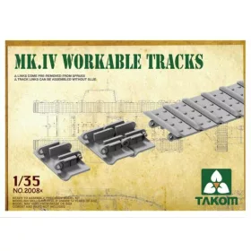   TAKOM 2008x Mark IV működőképes harckocsi lánctalpak 1/35 makett