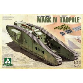   TAKOM 2015 WWI Heavy Battle Tank Mark IV Male Tadpole w/Rear mortar 1/35 harckocsi makett