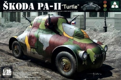 TAKOM 2024 WWII Skoda PA-II Turtle - Teknős 1/35 makett