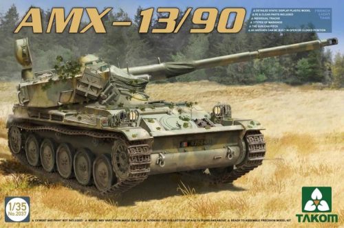 TAKOM 2037 French Light Tank AMX-13/90 1/35 harckocsi makett