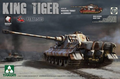 TAKOM 2047S WWII German King Tiger Henschel w/Zimmerit and interior [Pz.Abt.505] SPECIAL EDITIO