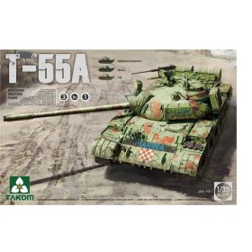   TAKOM 2056 Russian Medium Tank T-55 A [3 in 1] 1/35 harckocsi makett