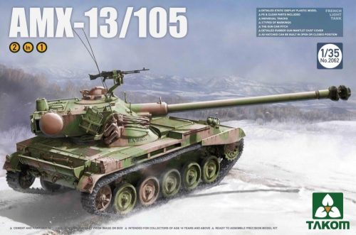 TAKOM 2062 AMX-13/105 1/35 harckocsi makett