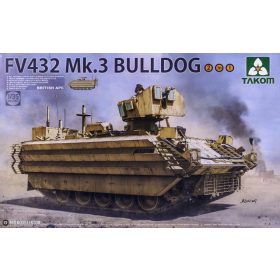   TAKOM 2067 BRITISH APC FV432 Mk.3 BULLDOG (2 in 1) 1/35 harckocsi makett
