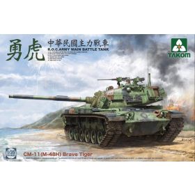   TAKOM 2090 R.O.C.ARMY CM-11 (M-48H) Brave Tiger MBT 1/35 harckocsi makett