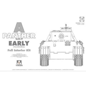 TAKOM 2097 WWII German Tank Sd.Kfz.171 Panther A early production w/ full interior kit - Párdu