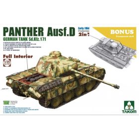TAKOM 2103 WWII German Tank Sd.Kfz.171 Panther Ausf.D Early/Mid w/full interior kit 2 in 1 (Bon