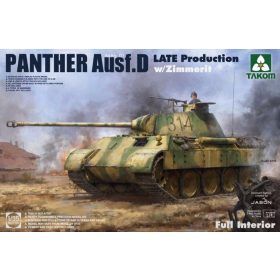 TAKOM 2104 WWII German Tank Sd.Kfz.171 Panther Ausf.D Late production w/ Zimmerit/ full interio