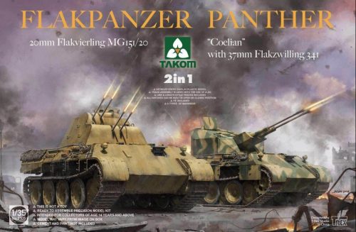 TAKOM 2105 Flakpanzer Panther “Coelian” with 37mm Flakzwilling 341 & 20mm flakvierling mg15