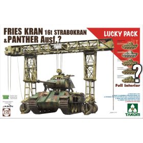   TAKOM 2108 FRIES KRAN 16t STRABOKRAN 43/44 + PANTHER FULL INTERIOR 1/35 makett