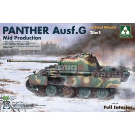 TAKOM 2120 WWII German Medium Tank Panther Ausf.G Mid production w/ Steel Wheels 2 in 1 1/35 ha