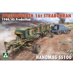   TAKOM 2124 Stratenwerth 16t Strabokran 1944/45 Production & Hanomag ss100 1/35 makett