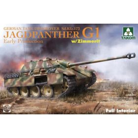 TAKOM 2125 Jagdpanther G1 early German Tank Destroyer Sd.Kfz.173 w/ Zimmerit / full interior ki