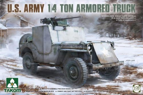 TAKOM 2131 U.S. Army 1/4 Ton Armored Truck 1/35 makett