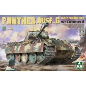  TAKOM 2134 Panther Ausf G Early Production Tank w/Zimmerit 1/35 harckocsi makett