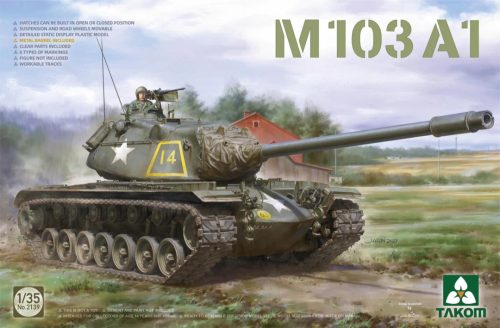 TAKOM 2139 M103A1 1/35 harckocsi makett