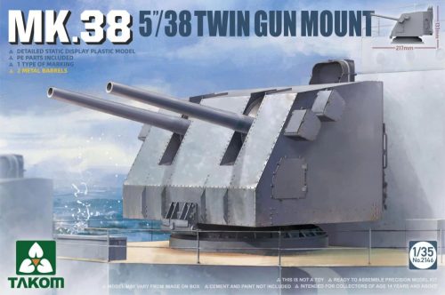 TAKOM 2146 MK.38 5/38 Twin Gun Mount 1/35 makett